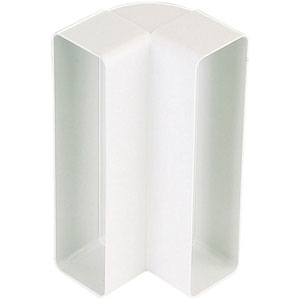 Coude vertical rectangulaire PVC