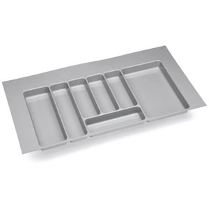 Ramasse couverts PVC gris alu