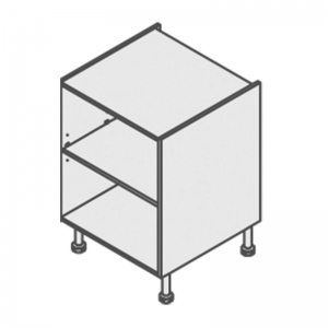 Caisson bas hauteur 800 mm blanc